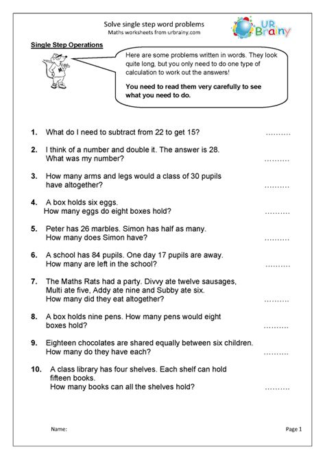 age word problems worksheets with answers